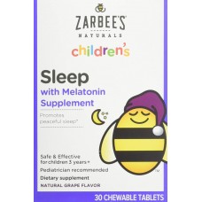  Zarbee's Naturals Suplemento de Melatonina para Crianças Sabor Uva